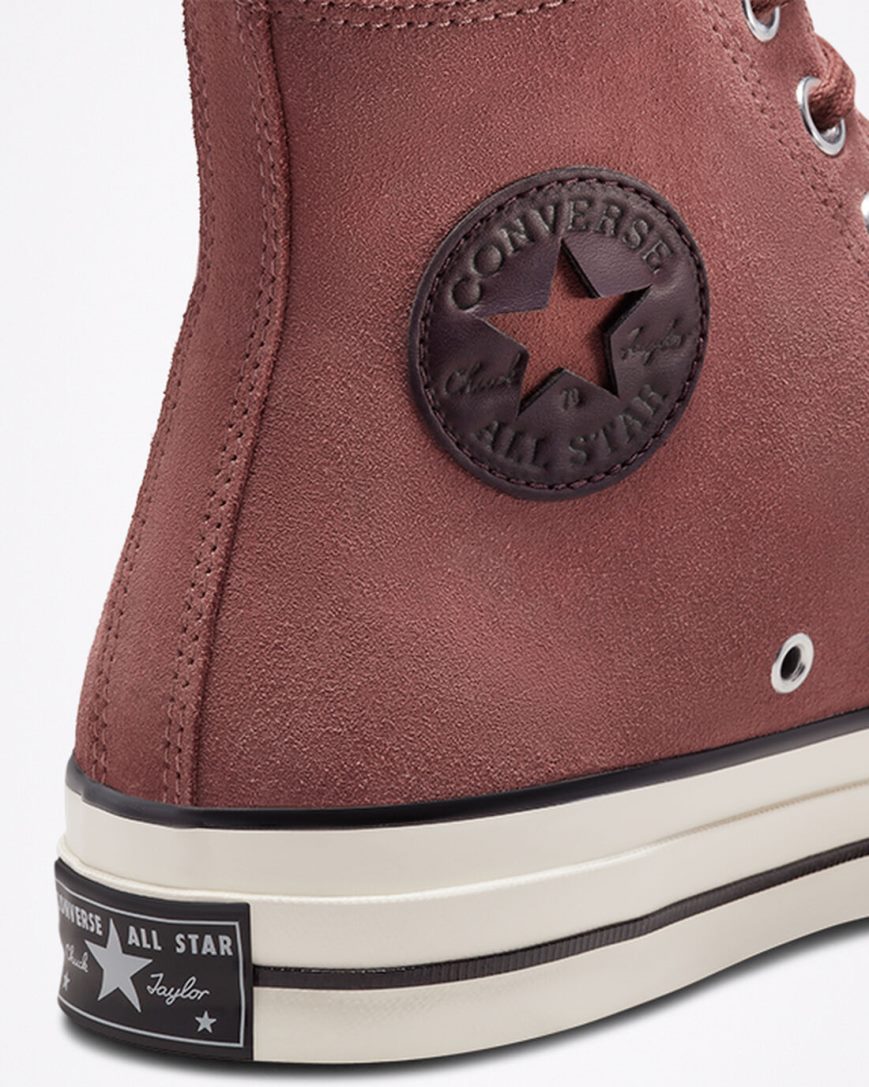 Women's Converse Chuck 70 Suede High Top Shoes Burgundy / Black | AU C0396X